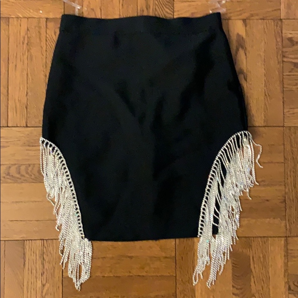 Rhinestone stretch skirt never worn